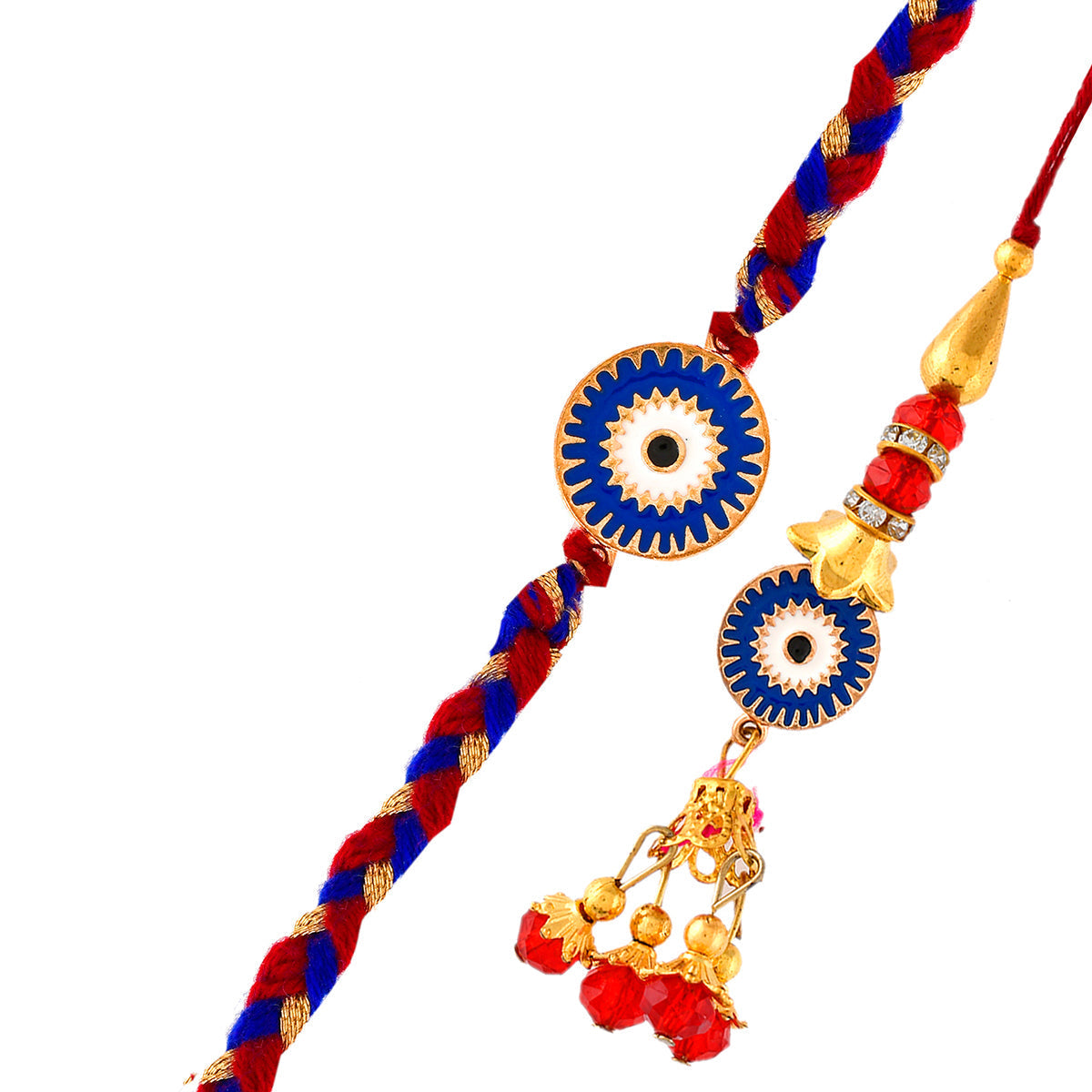 trueBrowns X Voylla Evil Eye Bhaiya-Bhabhi Thread Rakhi - Distacart