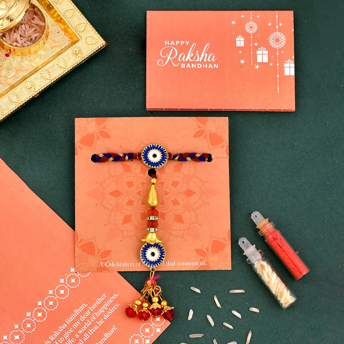 trueBrowns X Voylla Evil Eye Bhaiya-Bhabhi Thread Rakhi