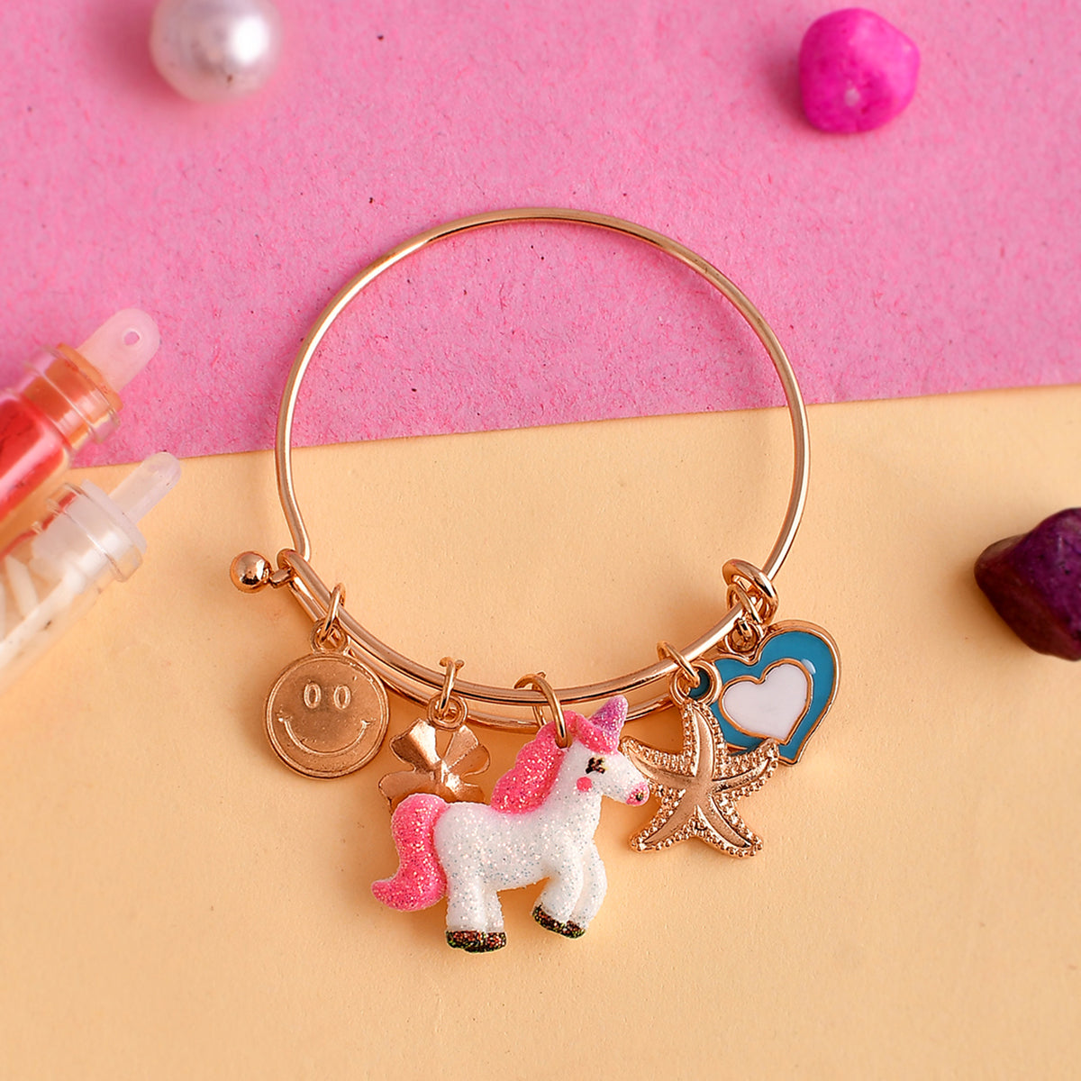 trueBrowns X Voylla Heart And Animals Charms Colorful Kids Rakhi - Distacart