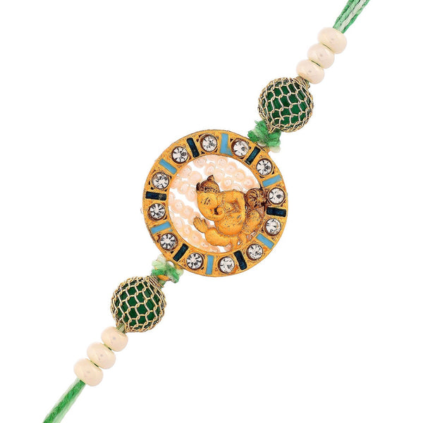 trueBrowns X Voylla Lord Ganesh Kids Thread Rakhi - Distacart