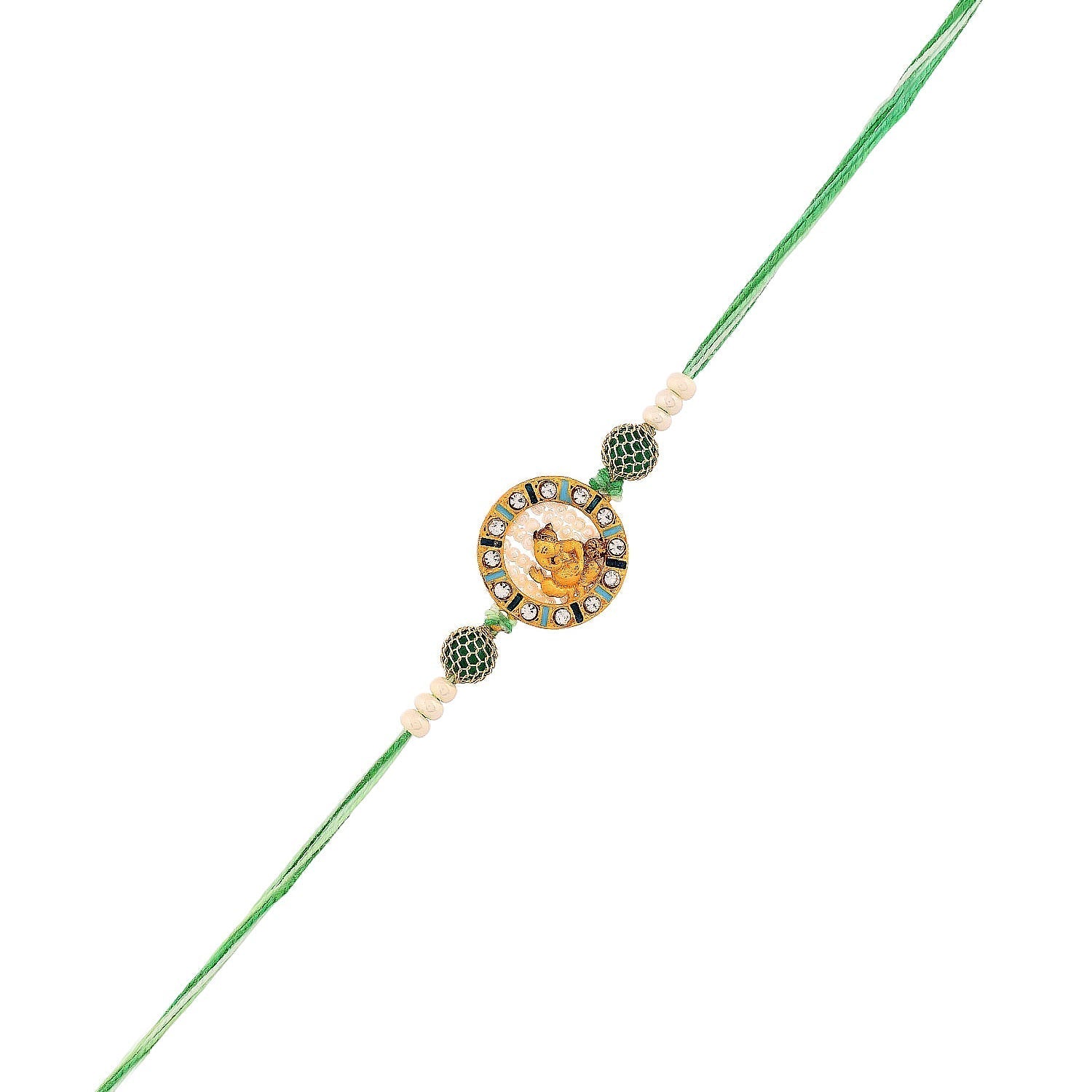 trueBrowns X Voylla Lord Ganesh Kids Thread Rakhi - Distacart