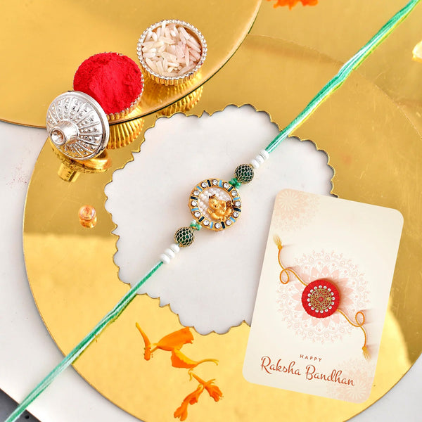trueBrowns X Voylla Lord Ganesh Kids Thread Rakhi - Distacart