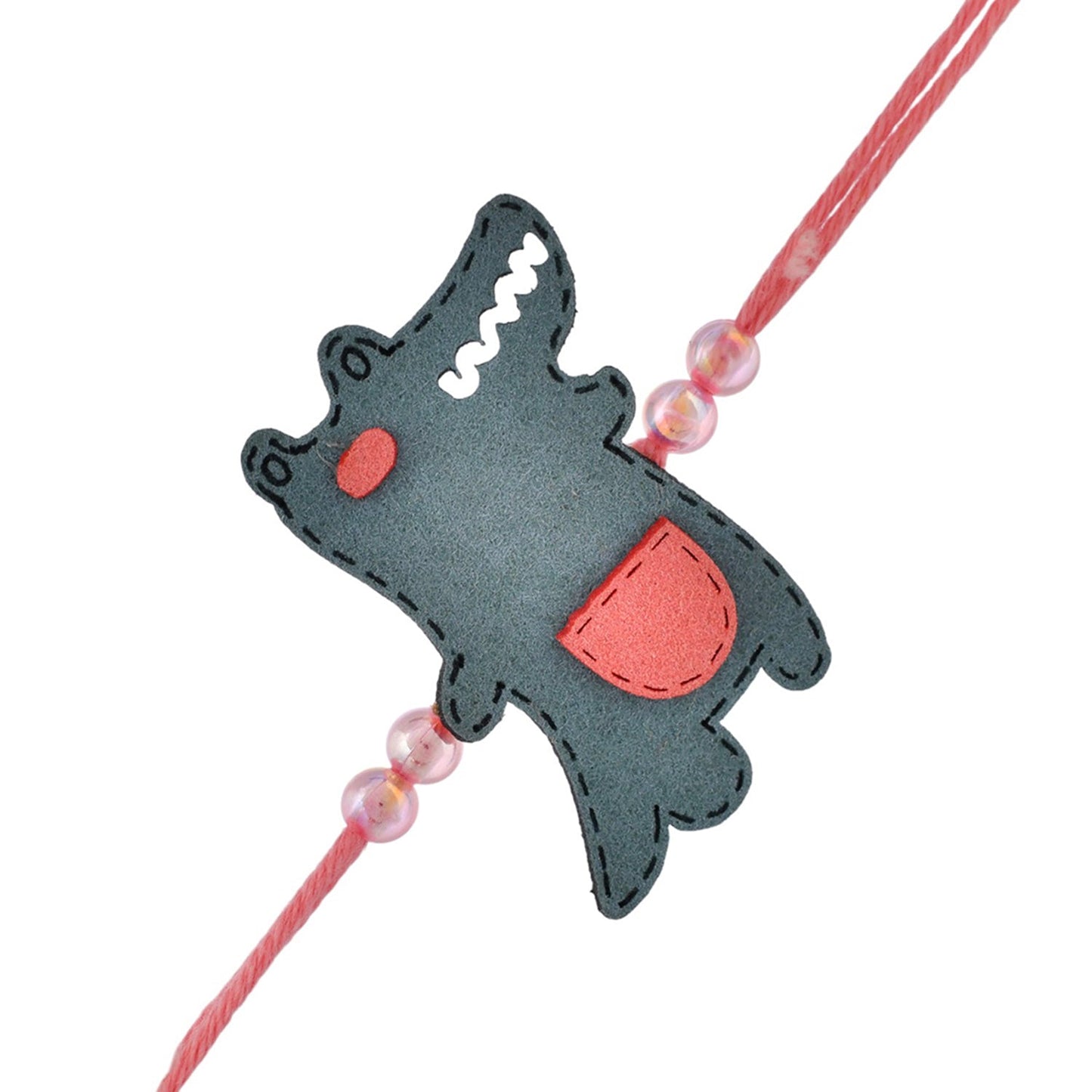 trueBrowns X Voylla Playful Crocodile Colourful Kids Thread Rakhi For Kids - Distacart