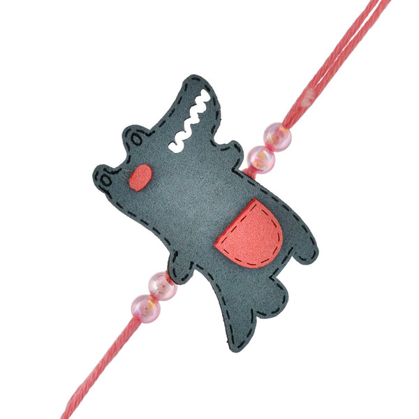 trueBrowns X Voylla Playful Crocodile Colourful Kids Thread Rakhi For Kids - Distacart