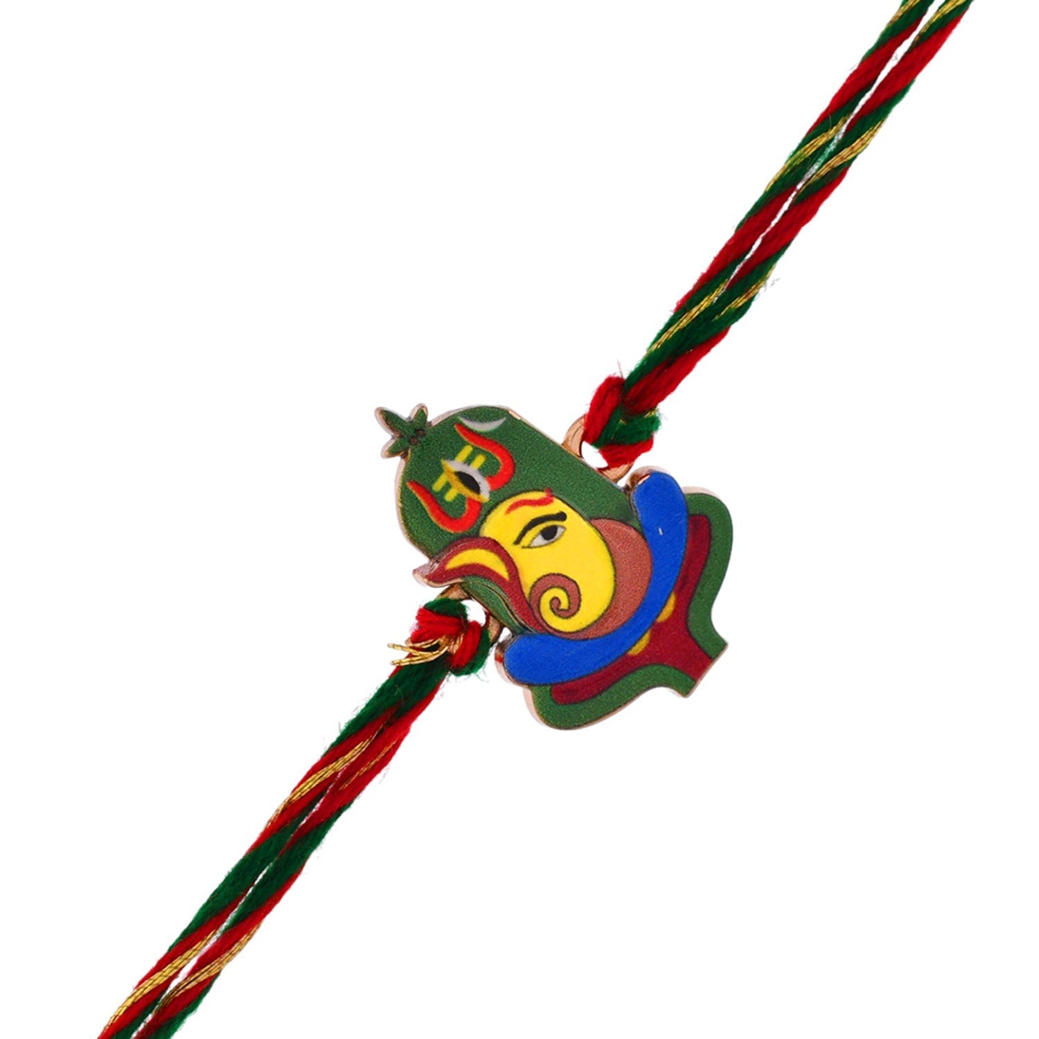 trueBrowns X Voylla Lord Ganesh Colourful Kids Thread Rakhi For Kids - Distacart