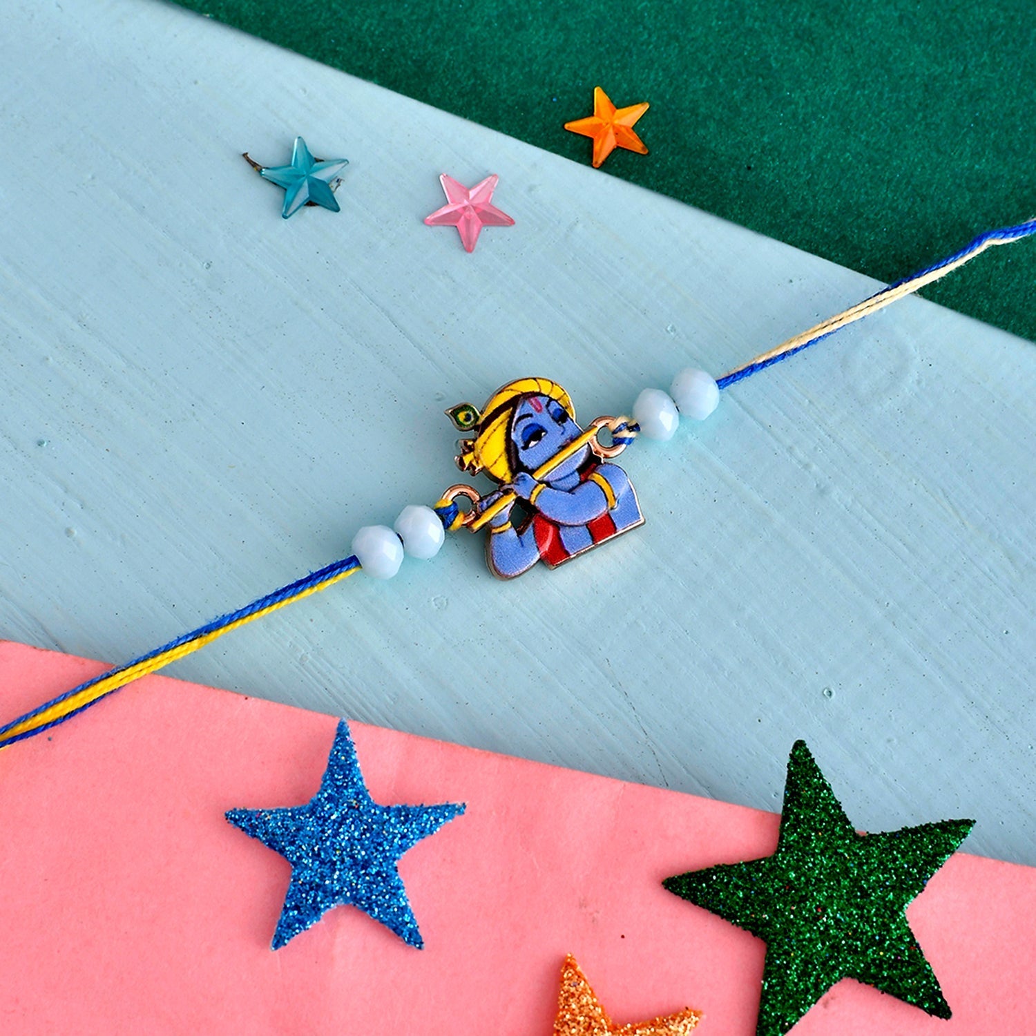 trueBrowns X Voylla Lord Krishna Kids Thread Rakhi For Kids - Distacart