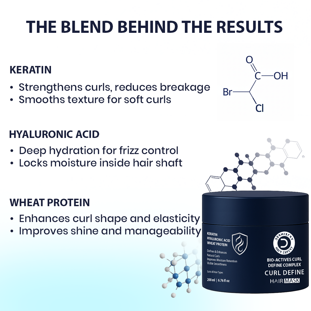 Dermistry Bio Actives Curl Define Complex Curly Hair Defining Shampoo - Distacart