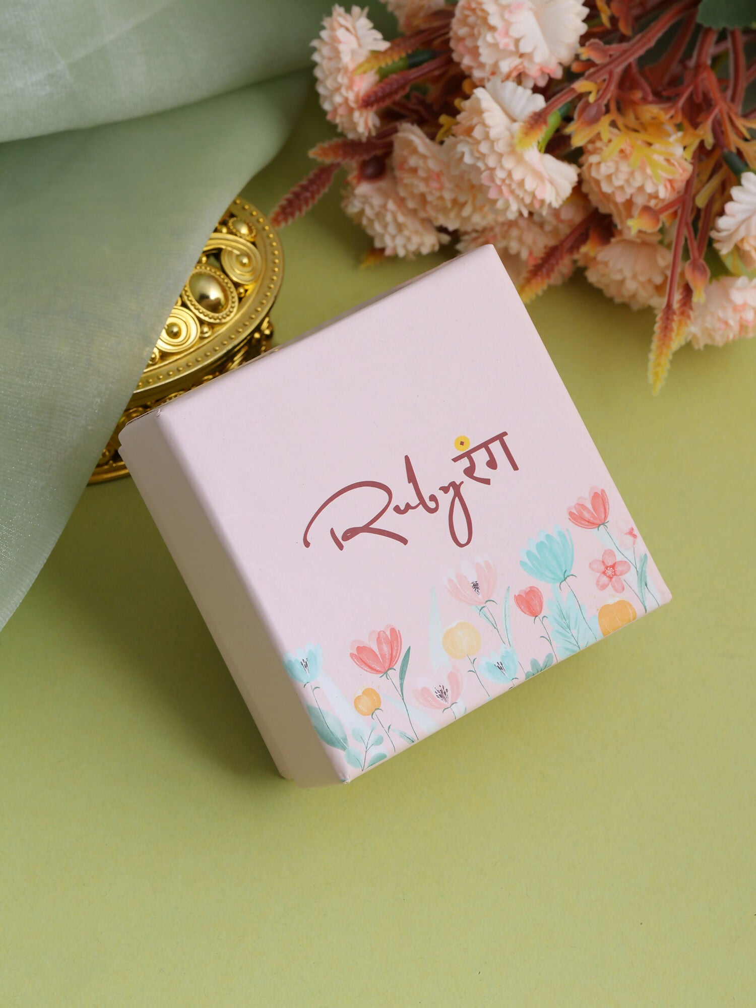 Ruby Raang Kundan And Pearl Haath Phool