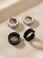 Thumbnail for NVR Men's Set of 2 Multicolour Hoop Earrings - Distacart