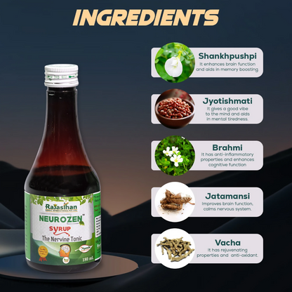 Rajasthan Herbals Neurozen Syrup - Distacart