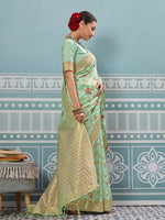 Thumbnail for Astita Pista Silk Saree