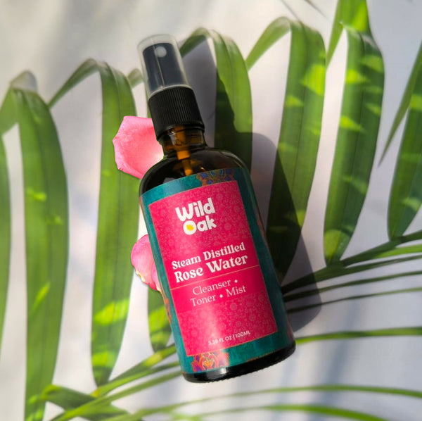 Wild Oak Steam Distilled 100% Pure Bulgarian Rose Water Face Toner - Distacart