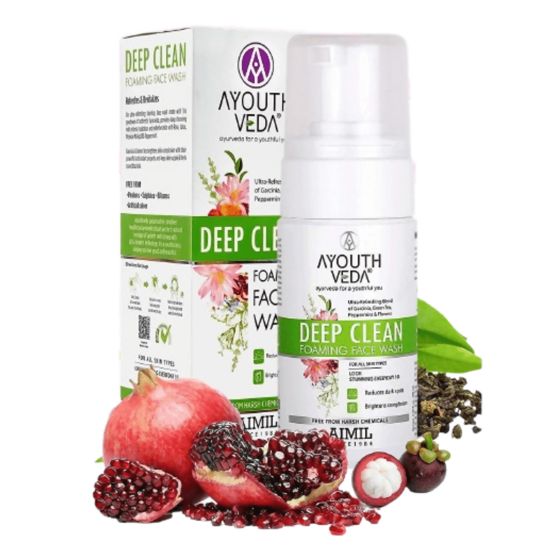Ayouthveda Deep Clean Foaming Face Wash - Distacart