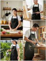 Thumbnail for Horseyaart Professional Waterproof Apron For Kitchen/Chef-Black - Dista