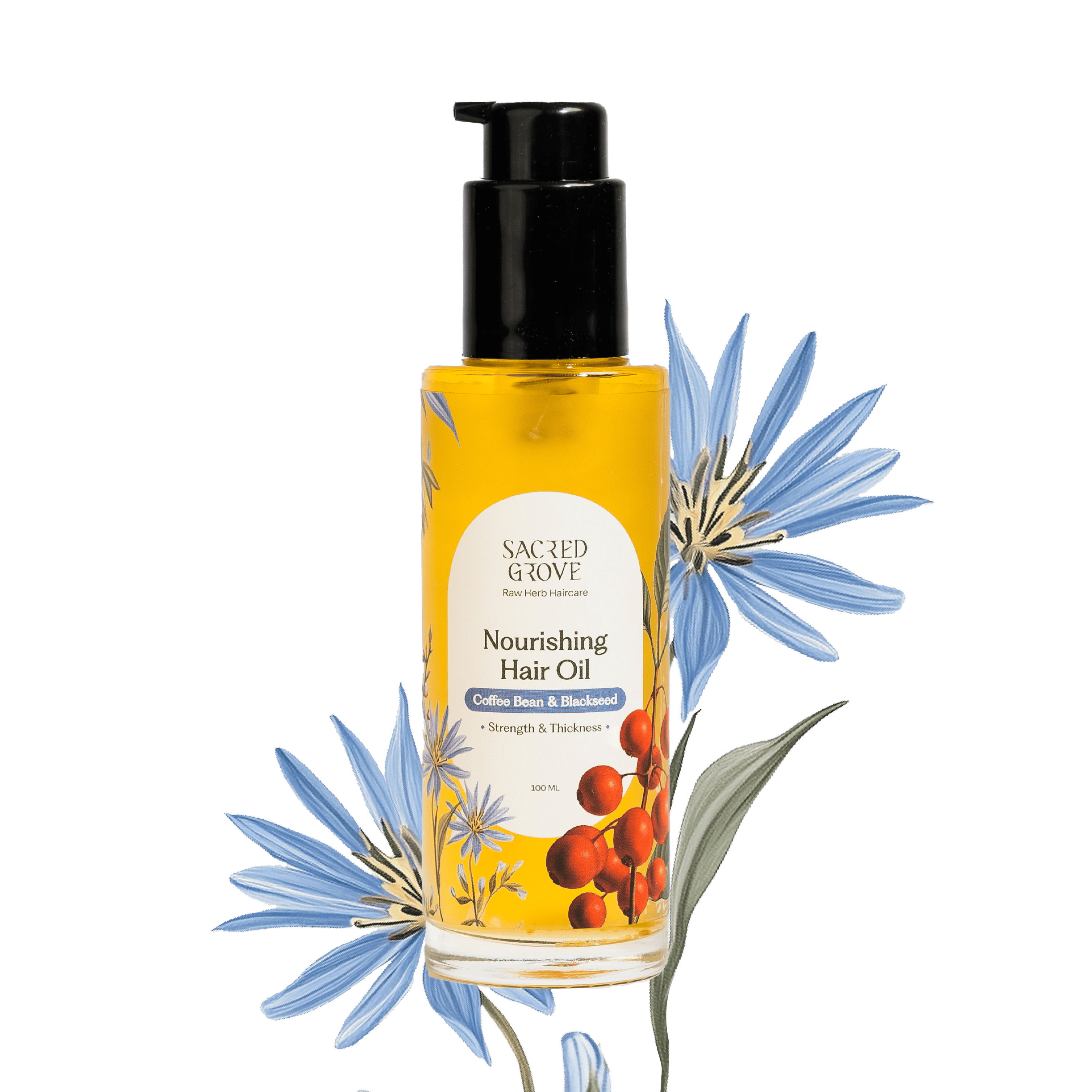 Sacred Grove Coffee Bean & Blackseed Nourishing Hair Oil - Distacart
