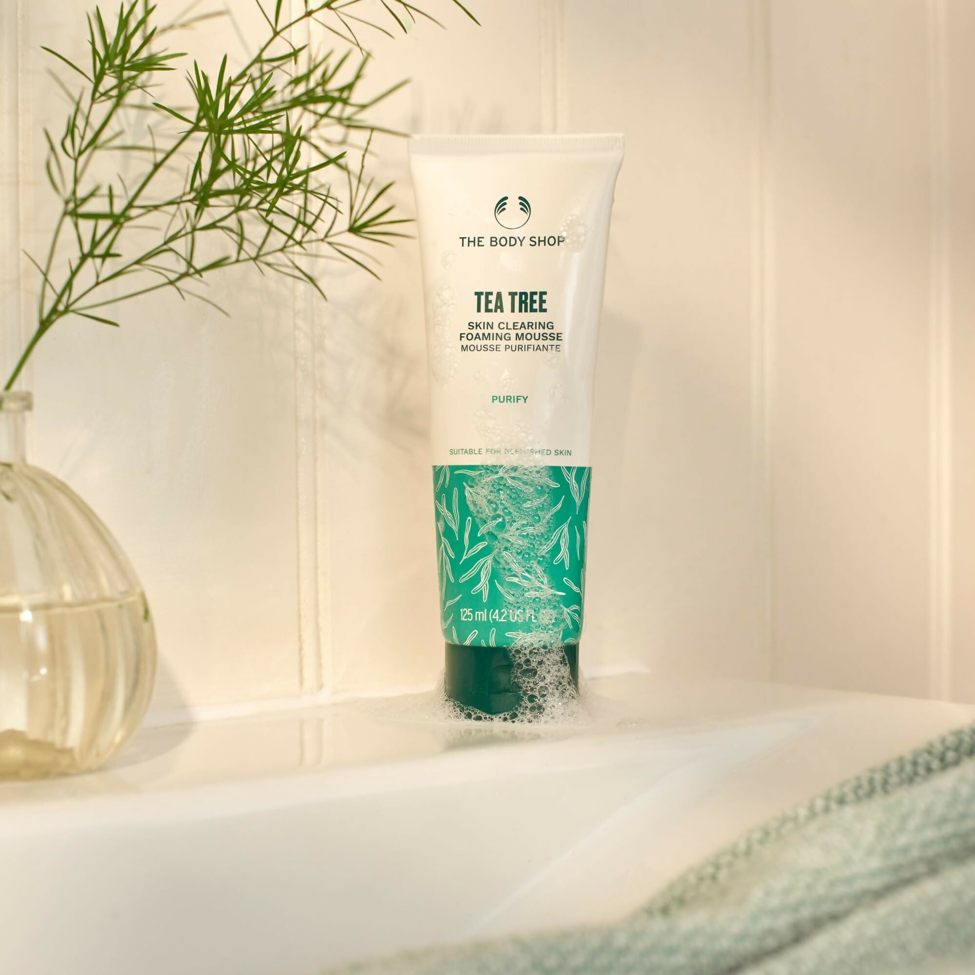 The Body Shop Tea Tree Skin Clearing Foaming Mousse - Distacart
