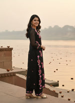 Thumbnail for Dwija Fashion Embroidered Kurti With Pant-Black