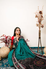 Thumbnail for khanduapata Multicolour Pasaspali Check Design Cotton Saree For Women