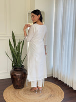 Thumbnail for The52 Thread work on Viscose Fabric Straight Kurta, Pant and Dupatta Set