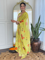 Thumbnail for The52 Liril Embroidered Rayon Fabric Straight Kurta, Pant and Dupatta Set