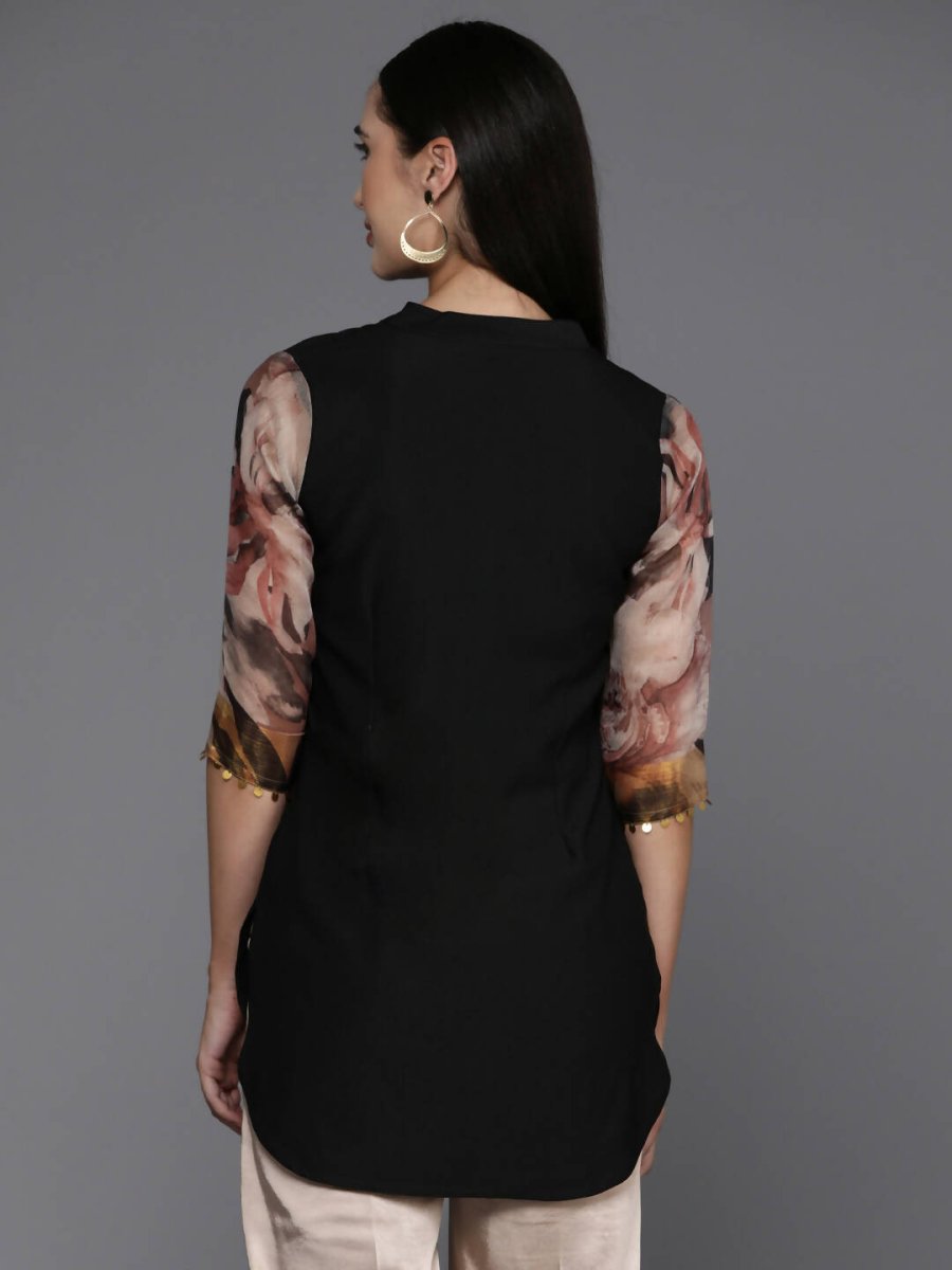 Ahalyaa Women's Traditional wear Tunic - Black - Distacart