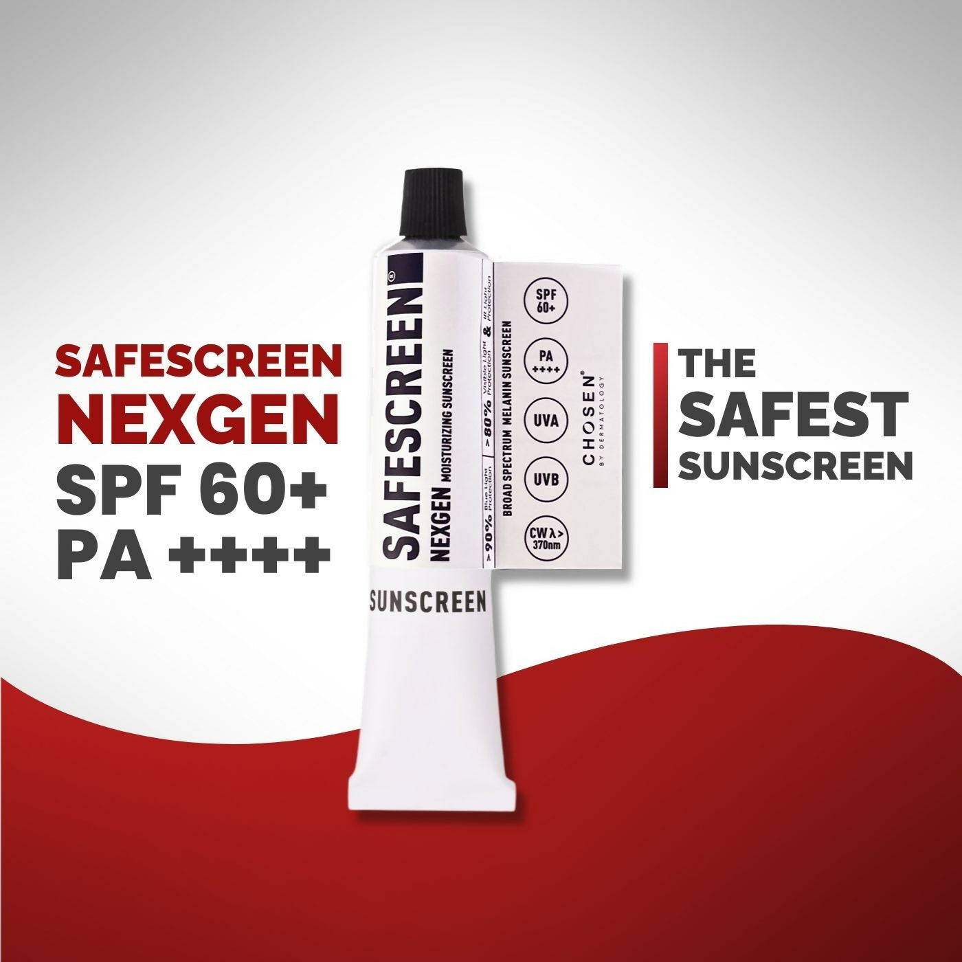 Chosen Safescreen Nexgen Moisturizing Sunscreen with Blue Light Protection - Distacart