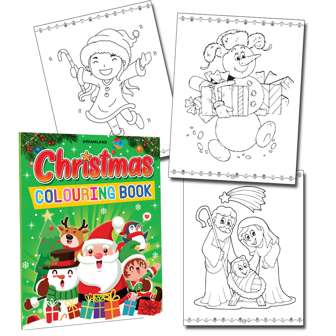 Dreamland Christmas Colouring Book for Kids Ages 4-8 Years