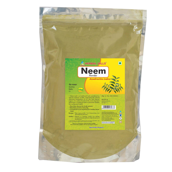 Herbal Hills Neem Patra Powder - Distacart