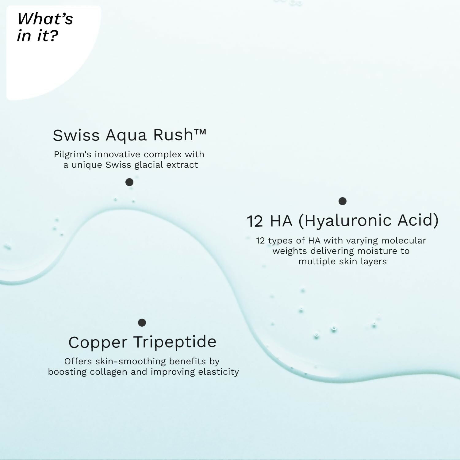 Pilgrim Swiss Aqua Rush 12 HA Serum with Hydration Burst Beads - Distacart