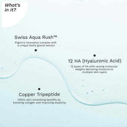 Pilgrim Swiss Aqua Rush 12 HA Serum with Hydration Burst Beads - Distacart