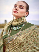 Thumbnail for NOZ2TOZ Women's Pashmina Silk Light Green Printed Designer Saree With Blouse Piece - Distacart