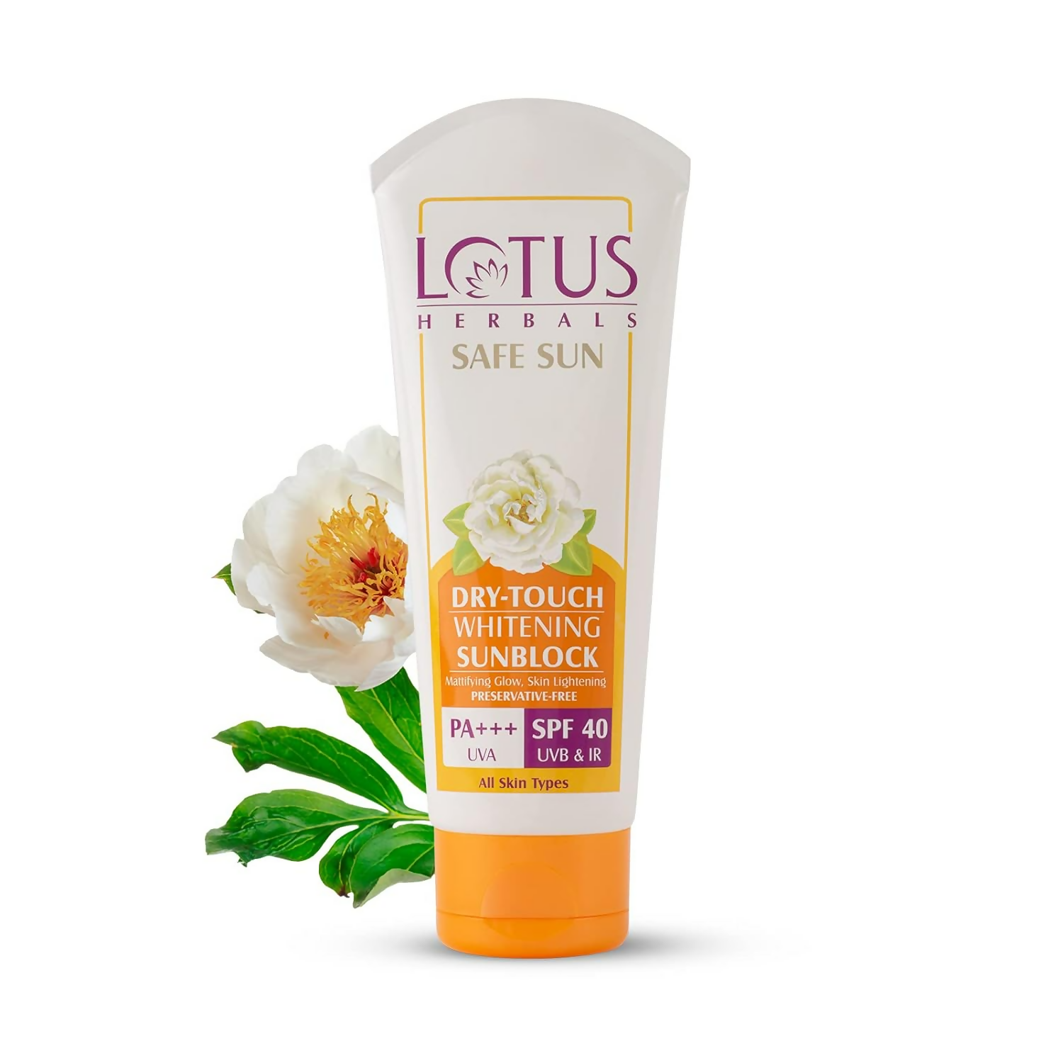 Lotus Herbals Safe Sun Dry Touch Whitening Sunscreen SPF 40 PA+++ - Distacart