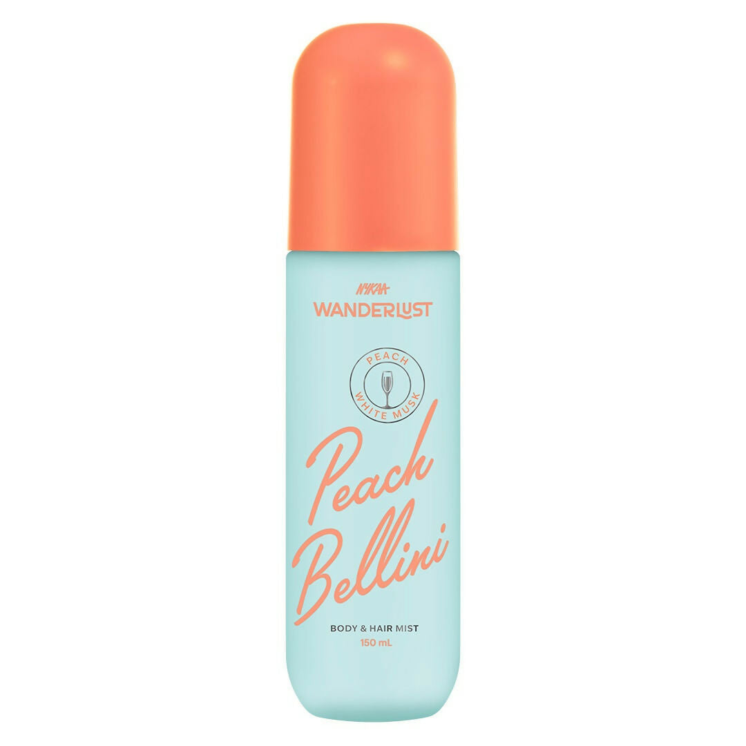 Wanderlust Peach Bellini Fruity Fresh Perfume Body & Hair Mist with White Musk - Dista