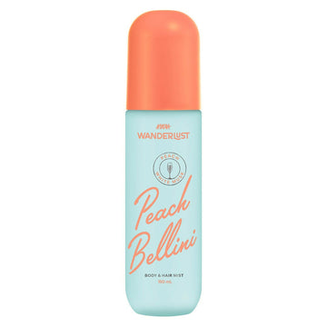 Wanderlust Peach Bellini Fruity Fresh Perfume Body & Hair Mist with White Musk - Dista