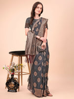 Thumbnail for Astita Cotton Black Saree