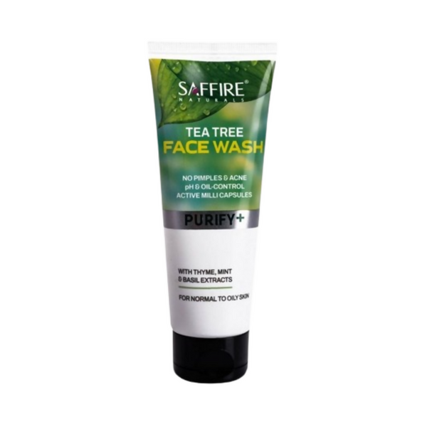 Saffire Naturals Tea Tree Purifying & Cleansing Face Wash - Distacart