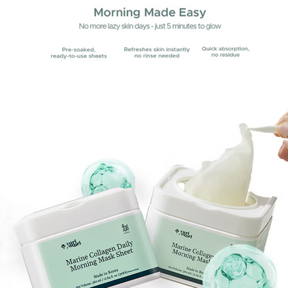 Yuri Woori Marine Collagen Daily Morning Sheet Mask - Dista