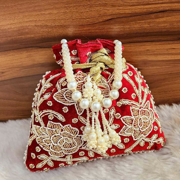 Joban Fashion Potli Bags - Red