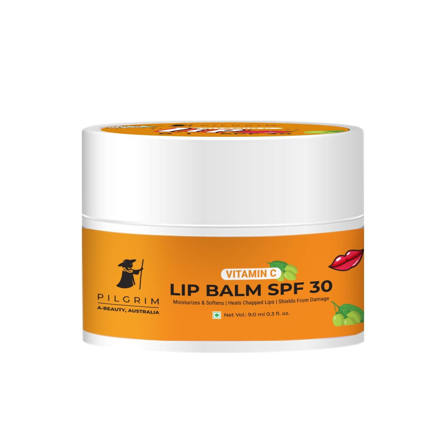 Pilgrim Vitamin C Lip Balm SPF 30 with Australian Kakadu Plum & Shea Butter For Smooth Soft Lips, Soothing & Hydrating Dry & Chapped Lips - Distacart