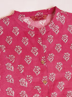 Thumbnail for Sangria Printed Pure Cotton Kurta - Distacart