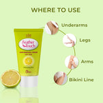 Thumbnail for VI-JOHN Feather Touch Lime & Aloevera Hair Removal Cream for Women for Dry Skin, Suitable for Legs, Underarms, Bikini Line, Arms