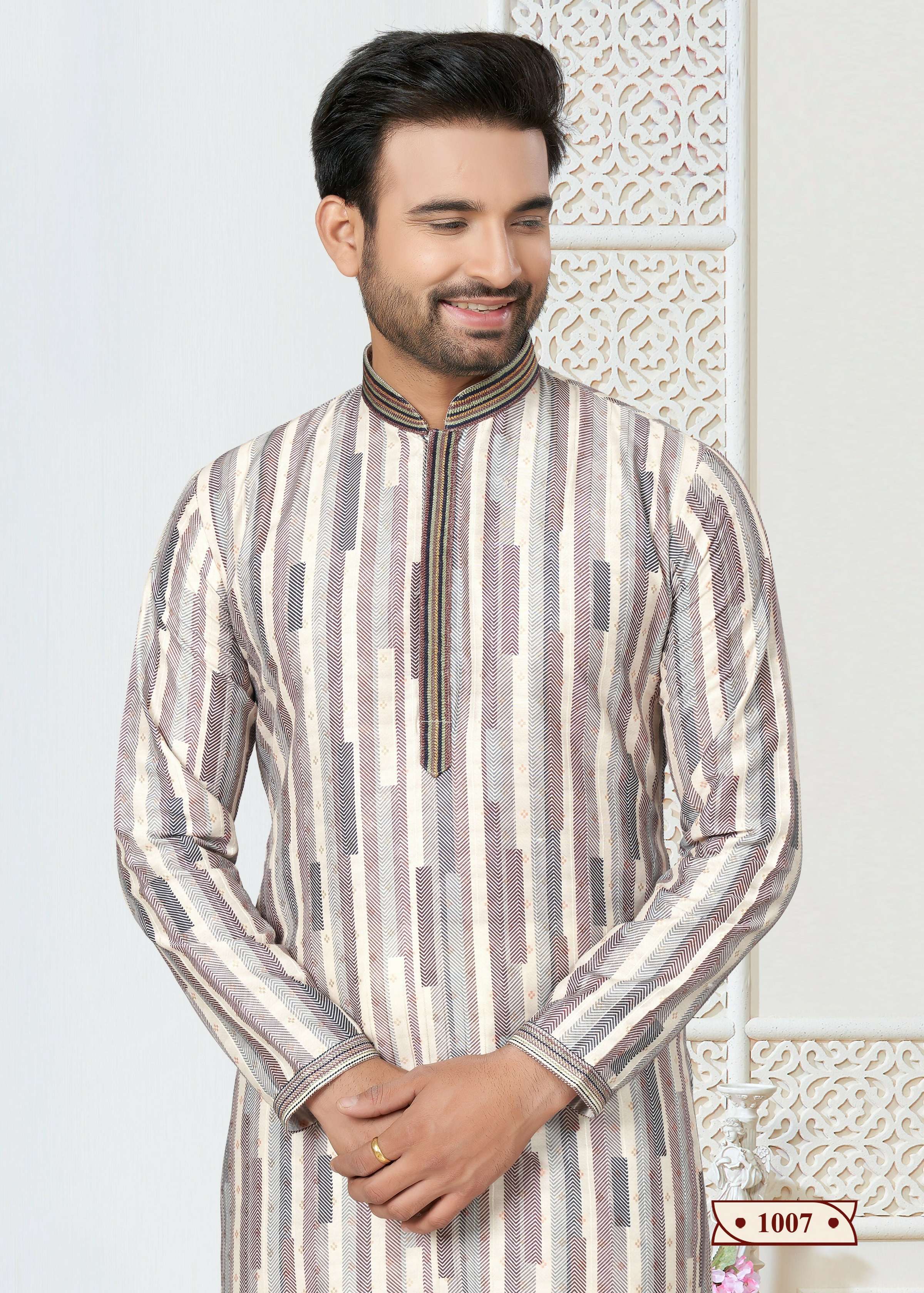 Joban Fashion Men's multicolor Cotton printed Kurta Pyjama set - Distacart