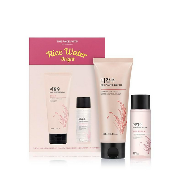 The Face Shop 2 Step Rice Water Bright Kit - Distacart