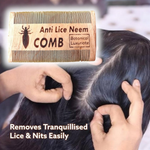 Thumbnail for Botanical Luxuriate 100% Neem Wood Lice & Nits Comb - Dista