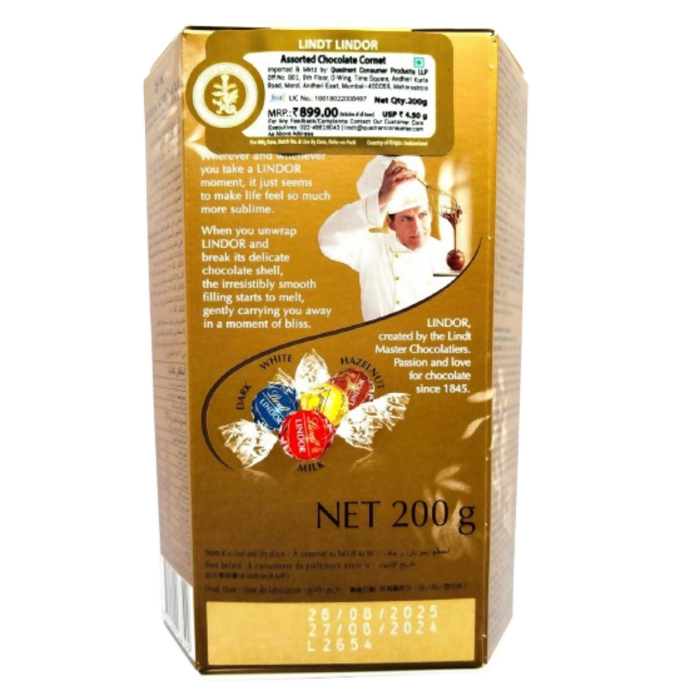 Lindt Lindor Assorted Chocolate Truffle Gift Box - Dista