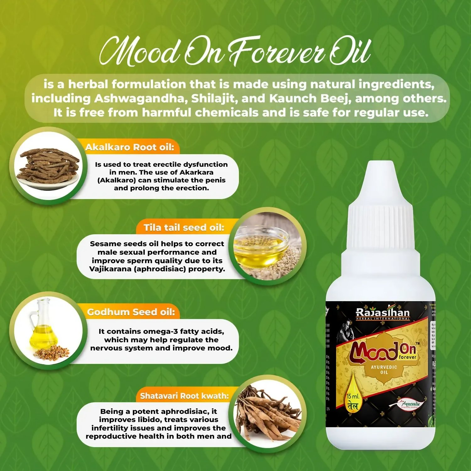Rajasthan Herbals Mood On Forever Oil