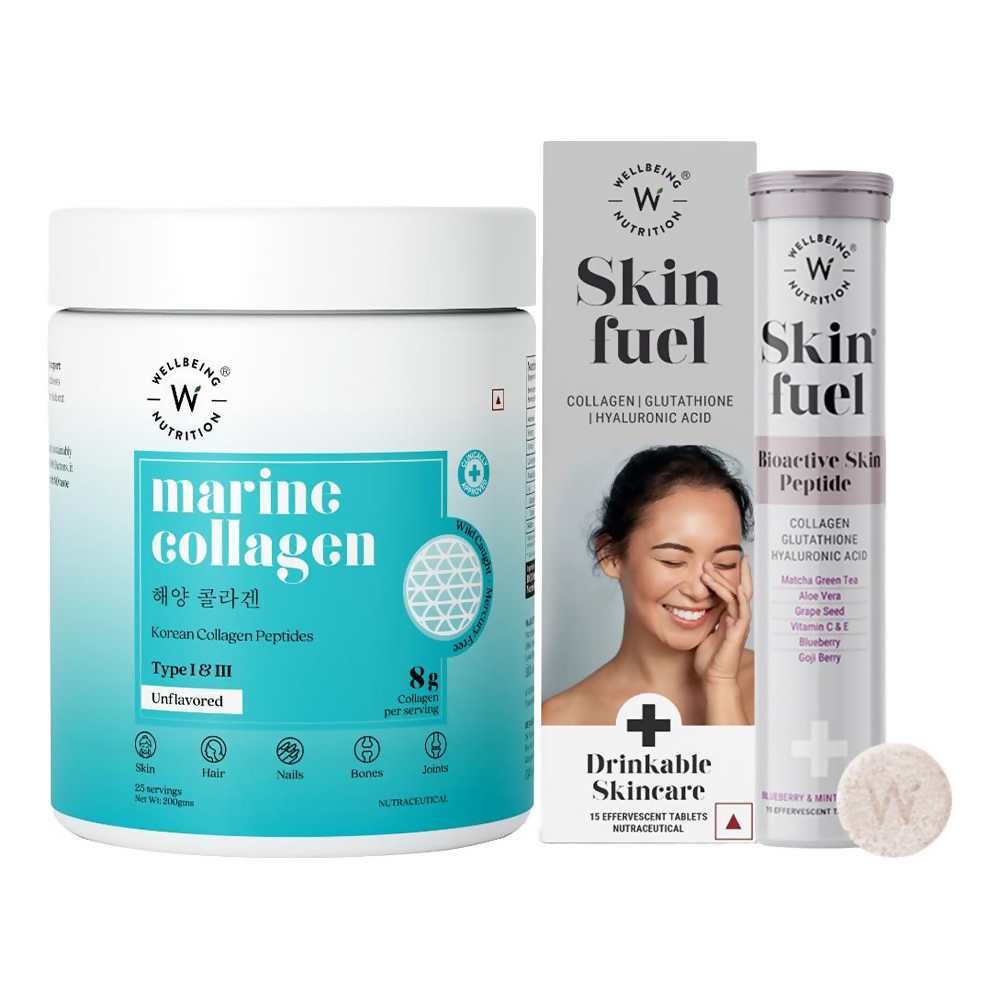 Wellbeing Nutrition Collagen & Glutathione Anti-Ageing Combo - Distacart
