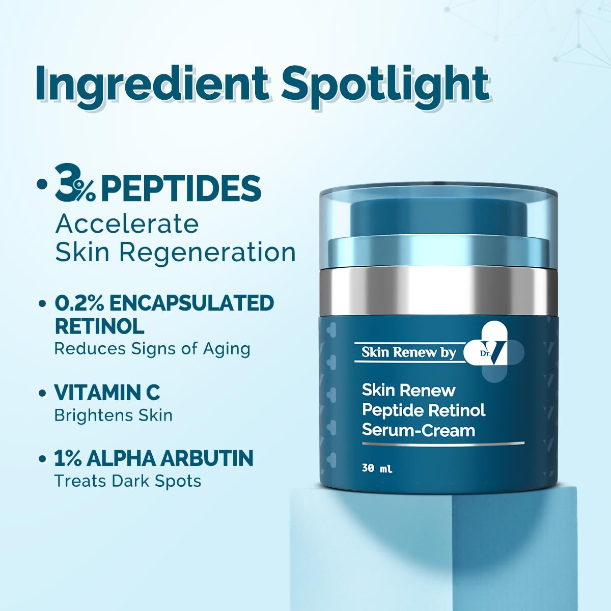 Buy The Derma Co Dr.V Skin Renew Peptide Retinol SerumCream Online at