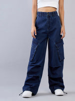 Thumbnail for Lyush Girls Blue Blast Side Pintuck Detail Jeans - Distacart