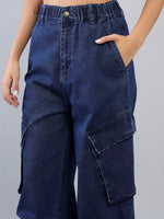 Thumbnail for Lyush Girls Blue Blast Side Pintuck Detail Jeans - Distacart